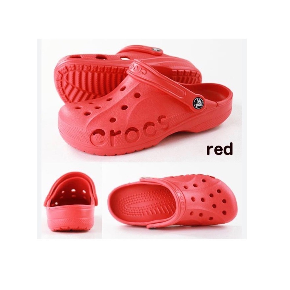 Crocs Baya Unisex Clog Pepper Red Women's Size 8/ Men's 6-Casual, Water-Friendly